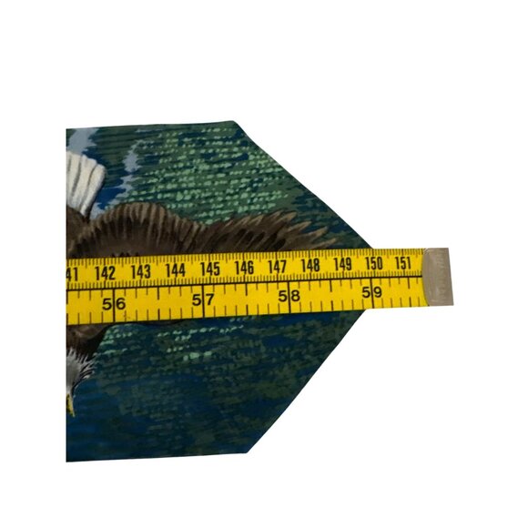 Free Man Apparel Eagle Mountain Scenic Silk Tie Mens Necktie Office Dad Gift - Picture 9 of 9